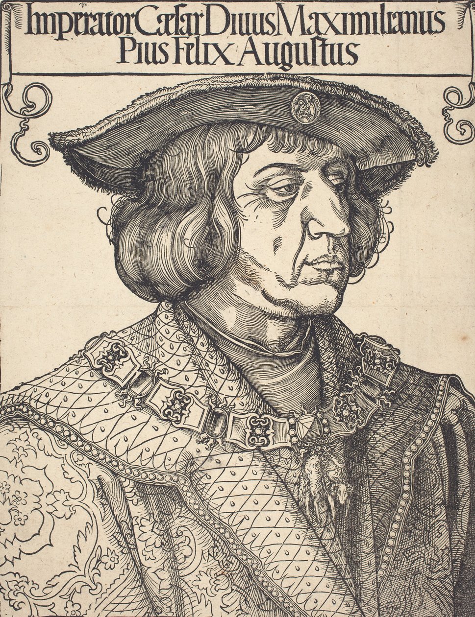 Kejsar Maximilian I, ca. 1518. av Albrecht Dürer