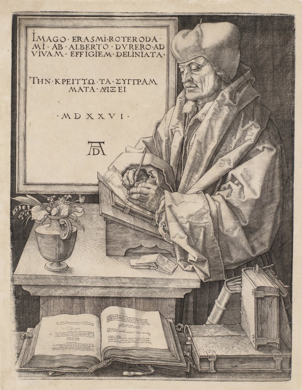 Erasmus av Rotterdam av Albrecht Dürer