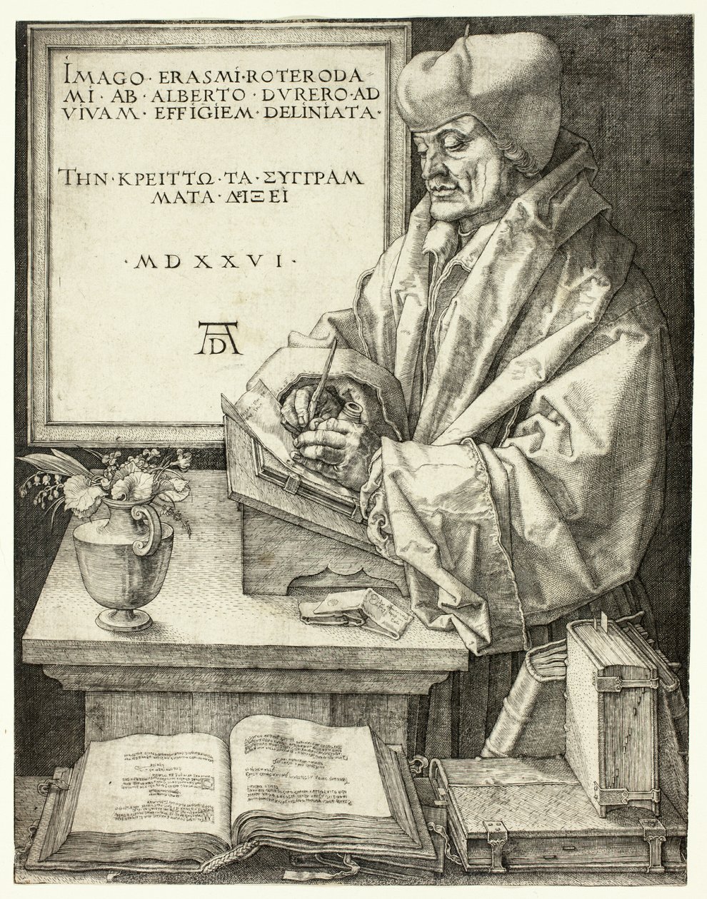 Erasmus av Rotterdam av Albrecht Dürer