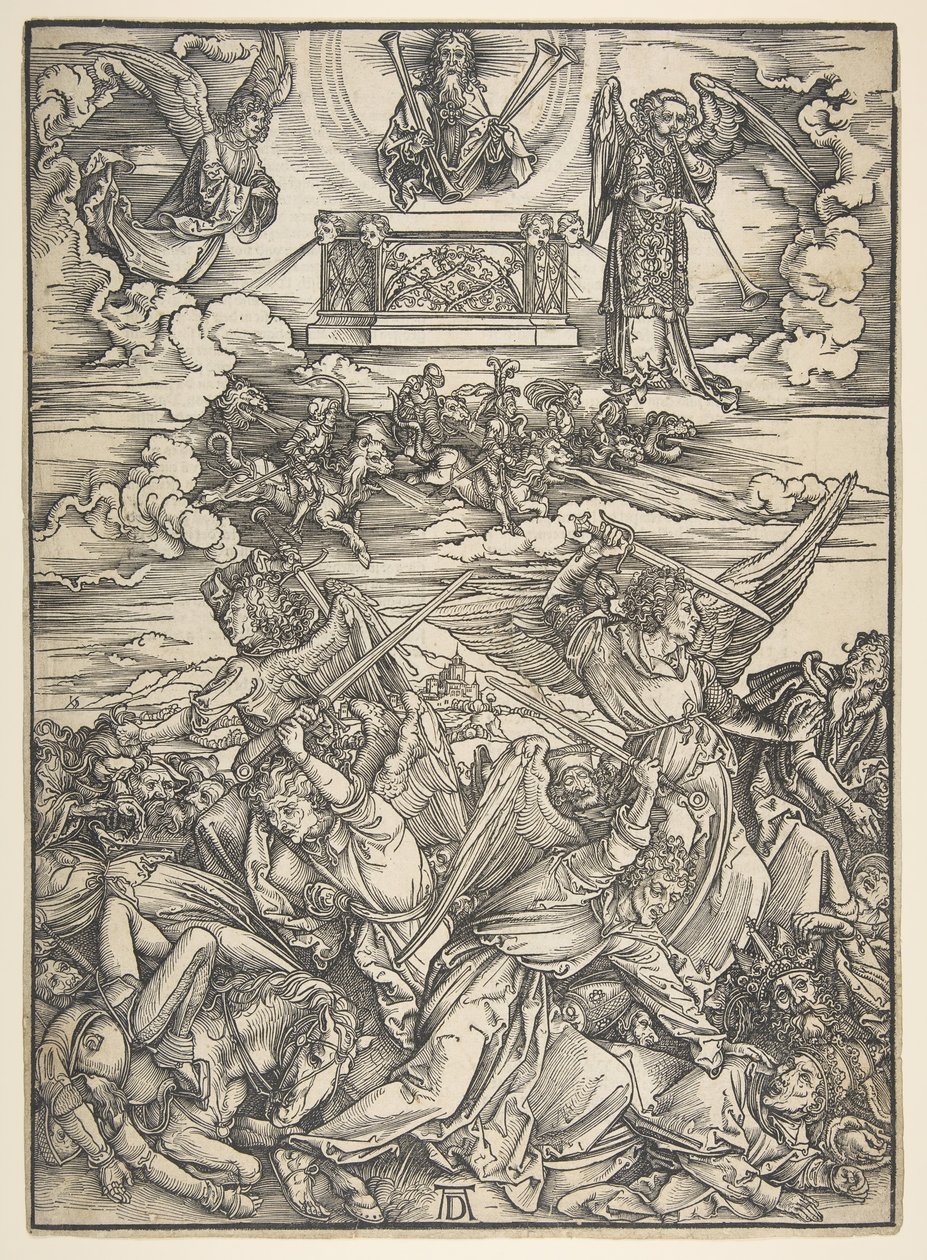 Four Avenging Angels, från Apocalypse-serien.n.d. av Albrecht Dürer