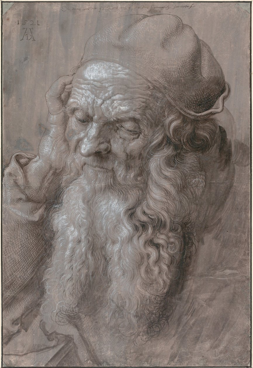 Chef för en gammal man, 1521 av Albrecht Dürer