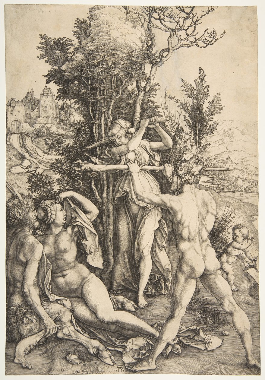 Herkules vid korsningen, ca. 1498. av Albrecht Dürer