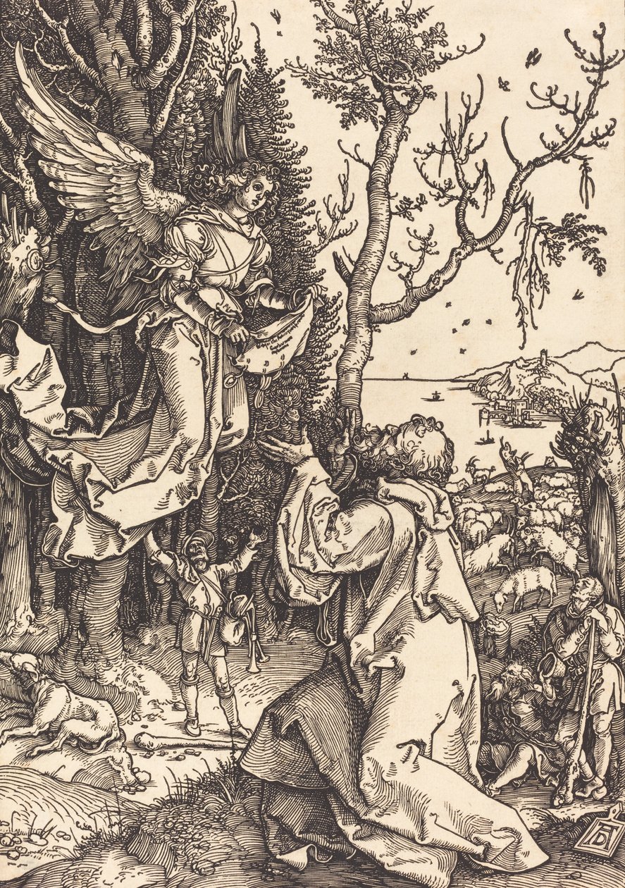 Joachim och ängeln, ca. 1504. av Albrecht Dürer