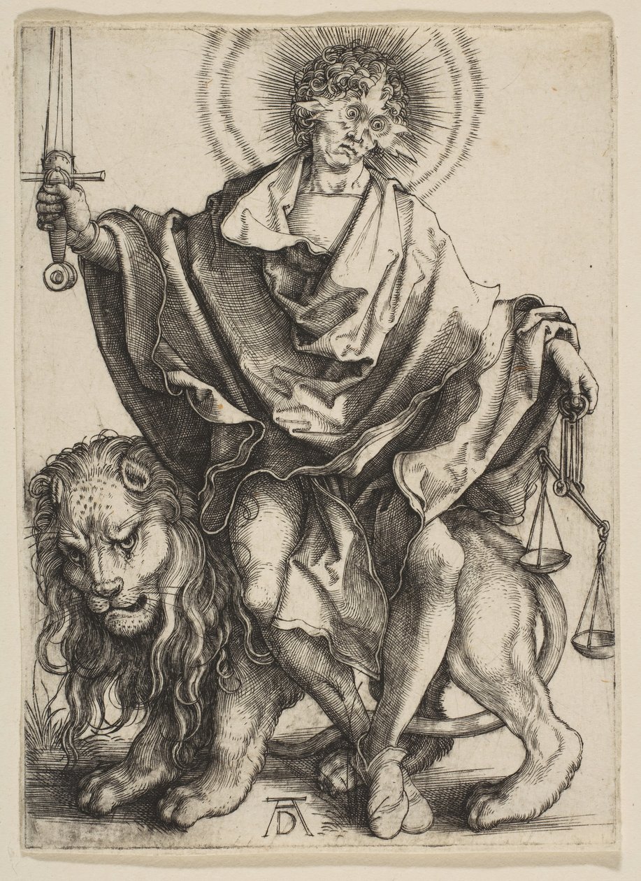 Rättvisa, ca. 1499. av Albrecht Dürer