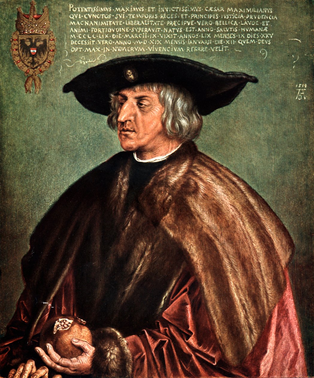 Kaiser Maximilian I, 1519 av Albrecht Dürer