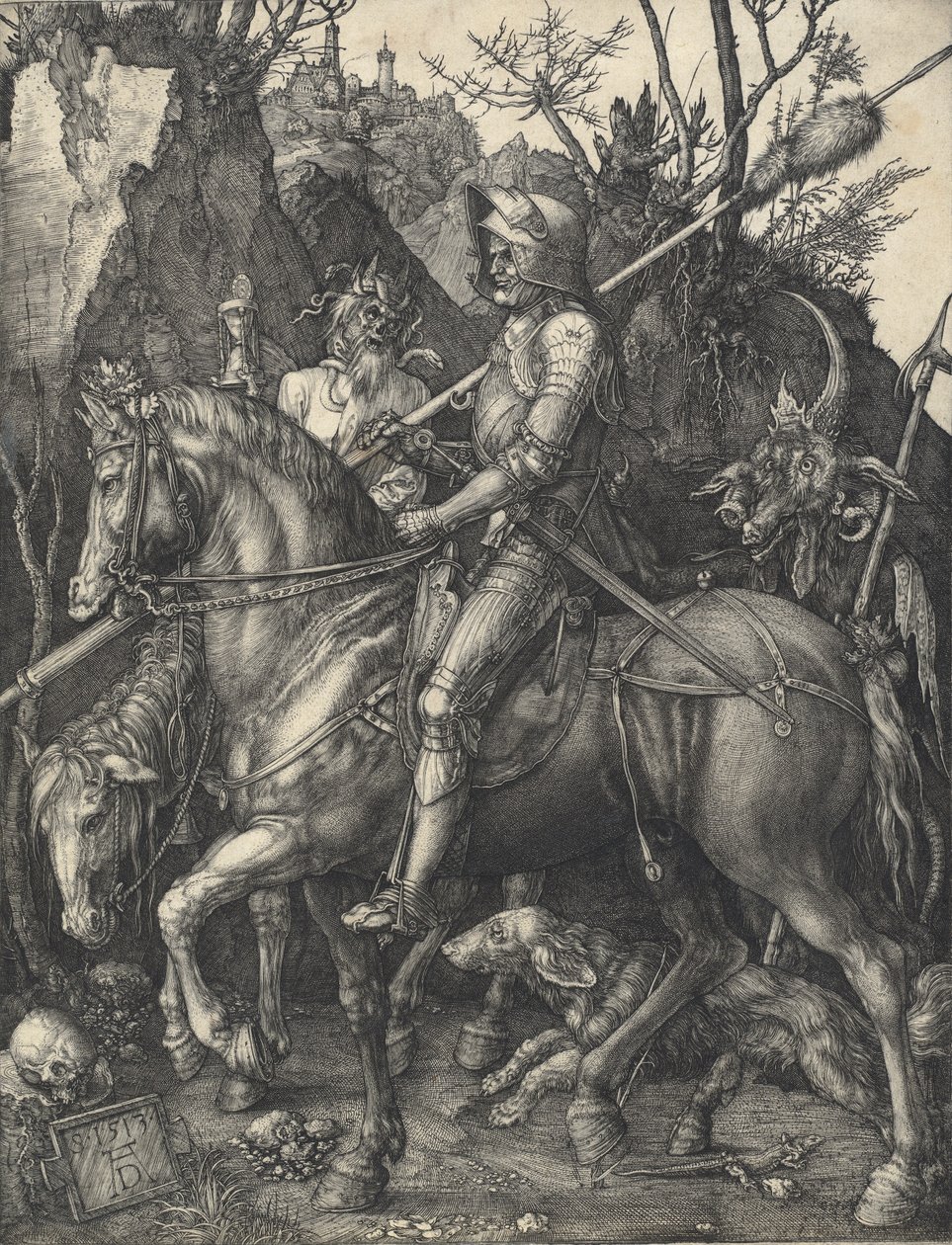Riddare, död och djävul, 1513. av Albrecht Dürer