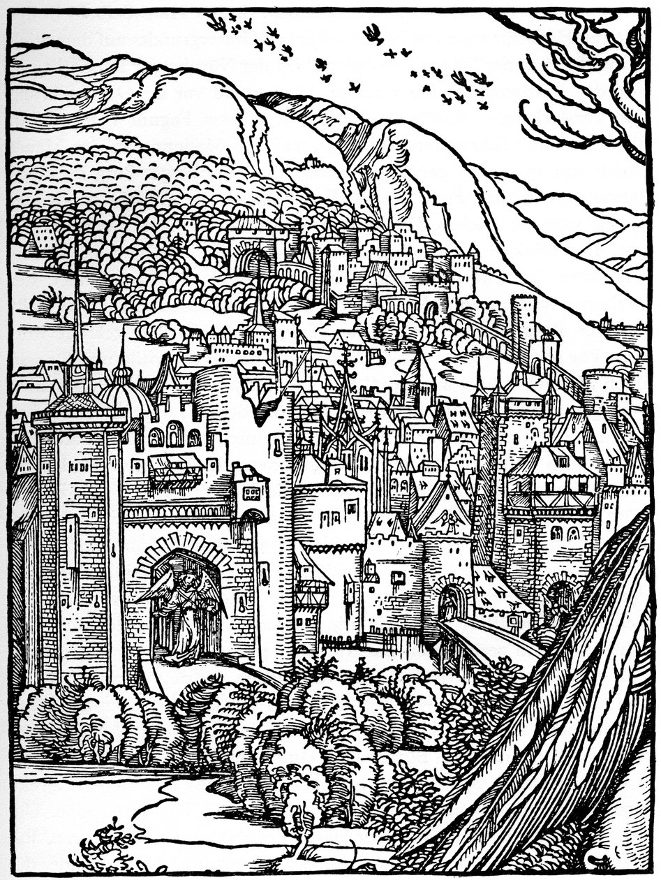 Landskap, 1498, 1936 av Albrecht Dürer