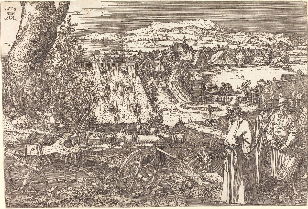 Landskap med en kanon, 1518 av Albrecht Dürer