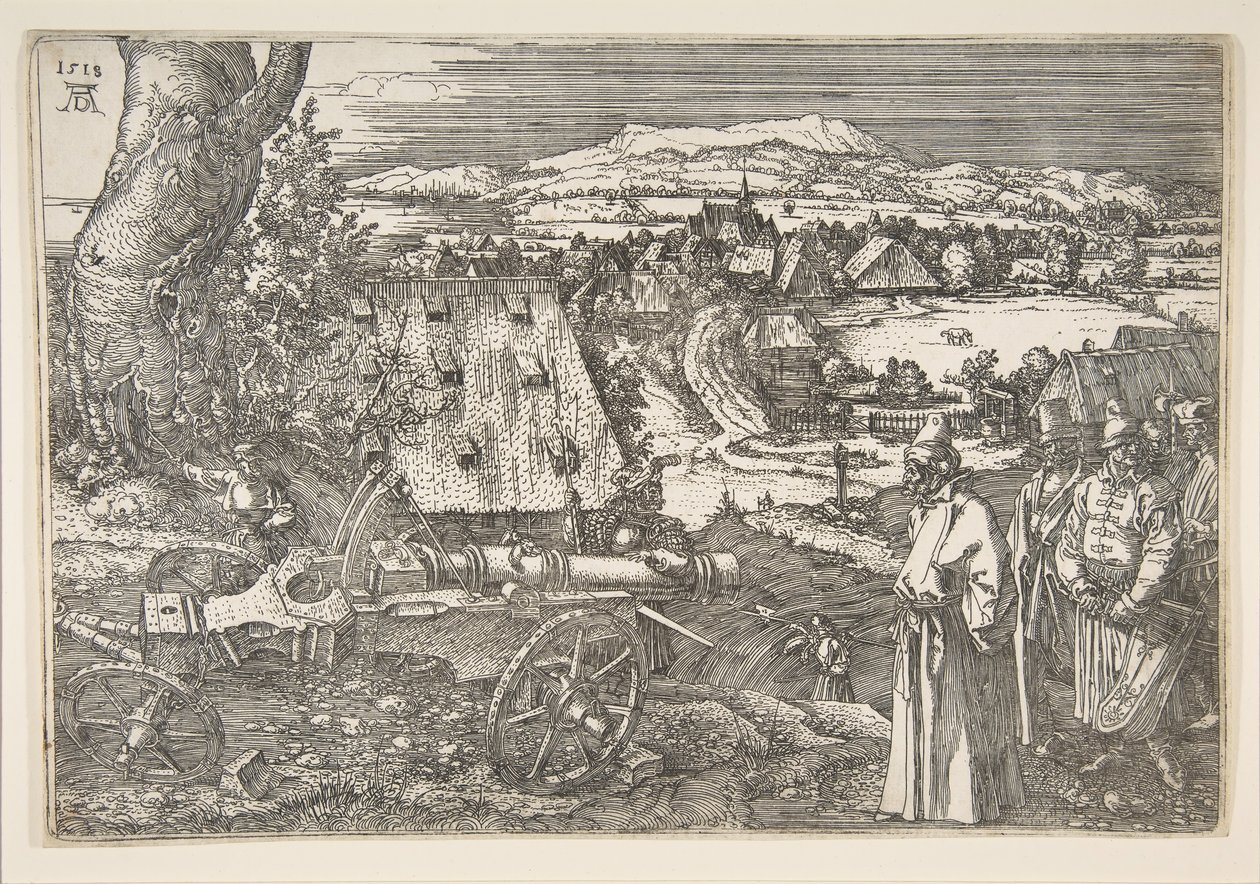 Landskap med en kanon, 1518. av Albrecht Dürer