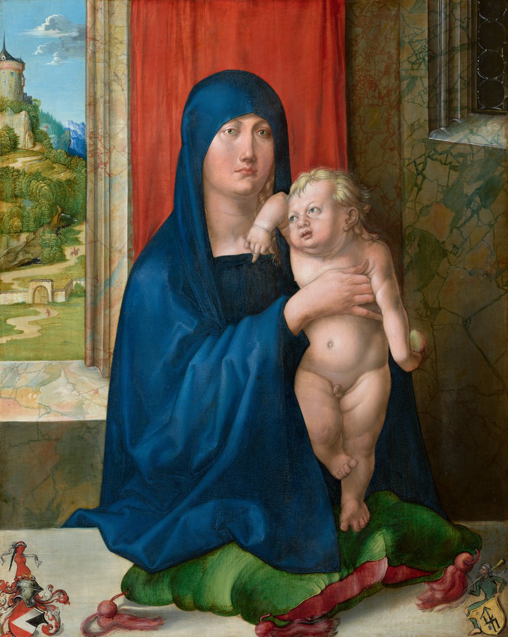 Madonna och barn [framsidan] av Albrecht Dürer