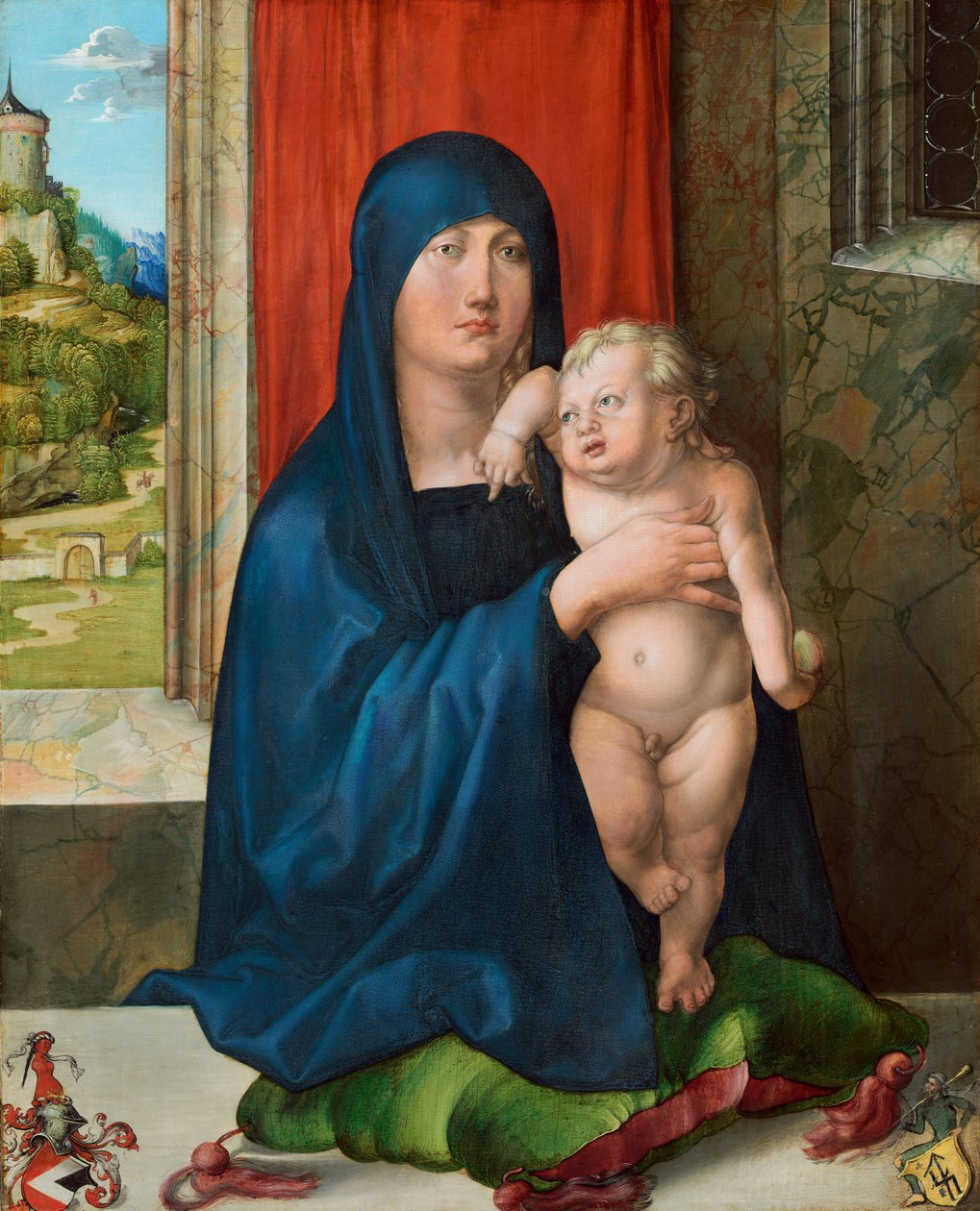 Madonna och barn [framsidan], ca. 14961499. av Albrecht Dürer