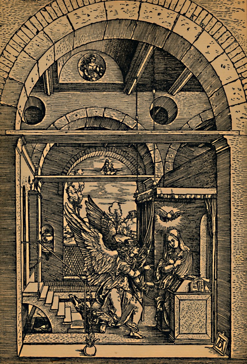 Maria Verkundigung, Bebådelsen, c1503. av Albrecht Dürer