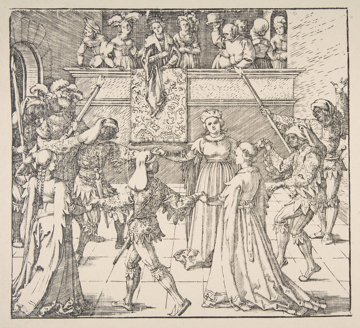 Maskeraddans med facklor, 1922. av Albrecht Dürer