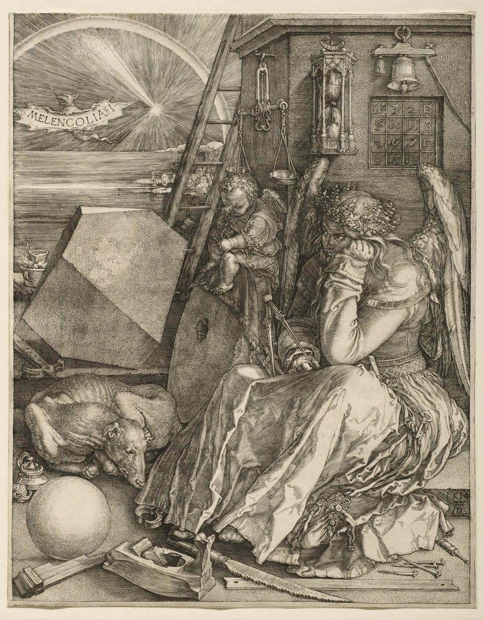 Melencolia I, 1514 av Albrecht Dürer