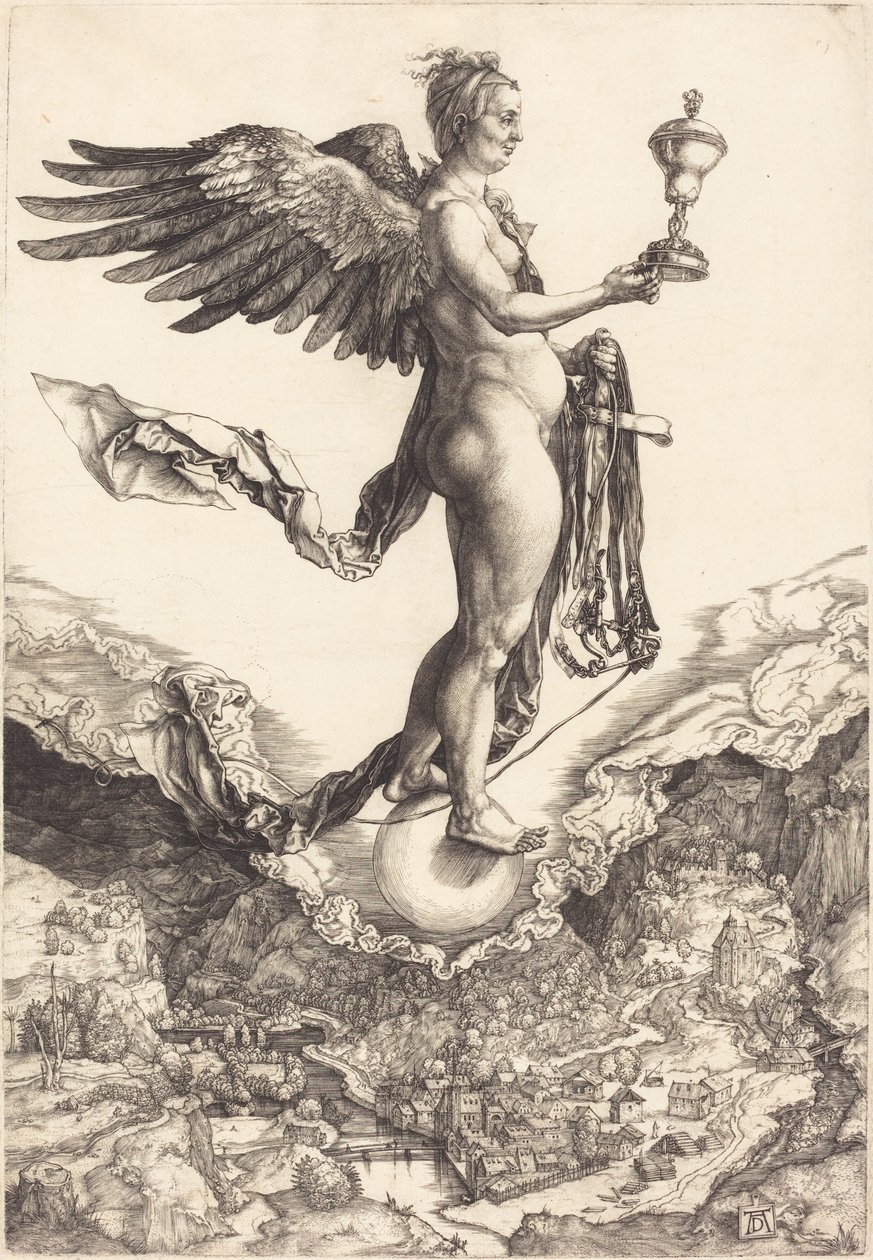 Nemesis (Den stora förmögenheten) av Albrecht Dürer