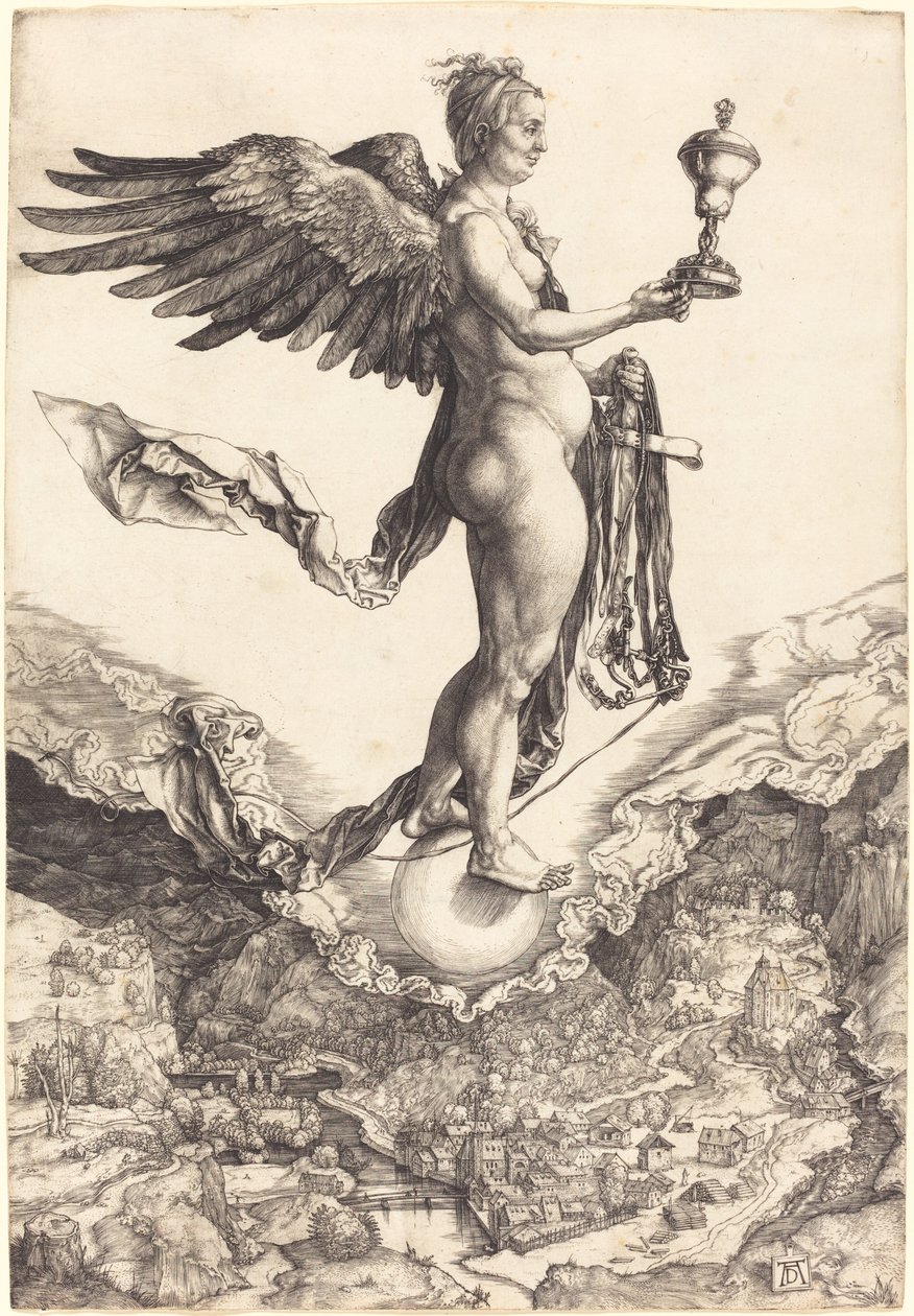 Nemesis (Den stora förmögenheten) av Albrecht Dürer