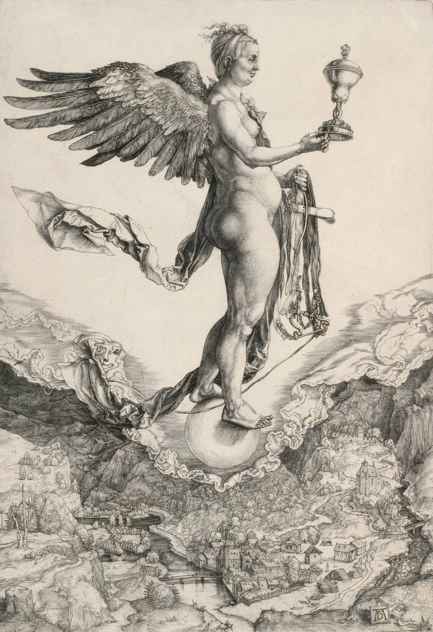 Nemesis (Den stora förmögenheten) av Albrecht Dürer