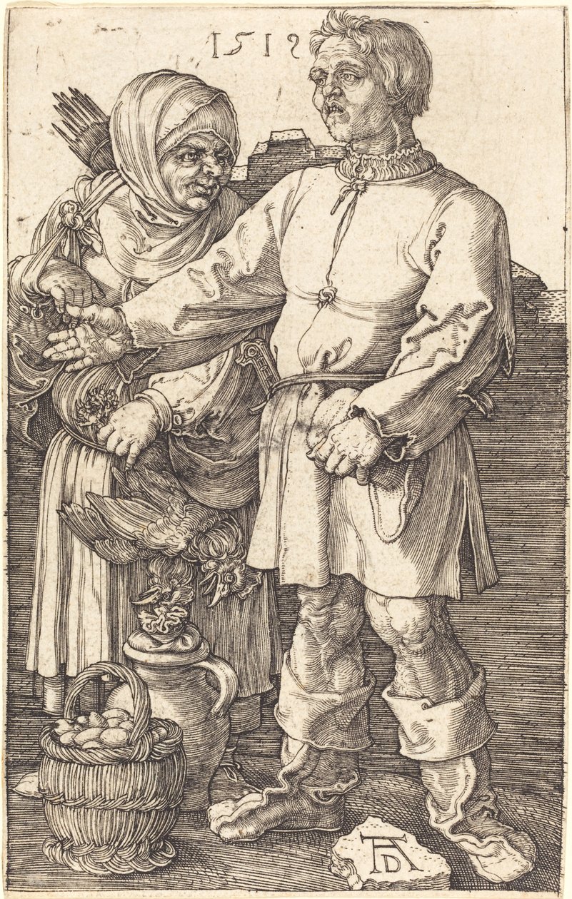 Bondepar på marknaden av Albrecht Dürer