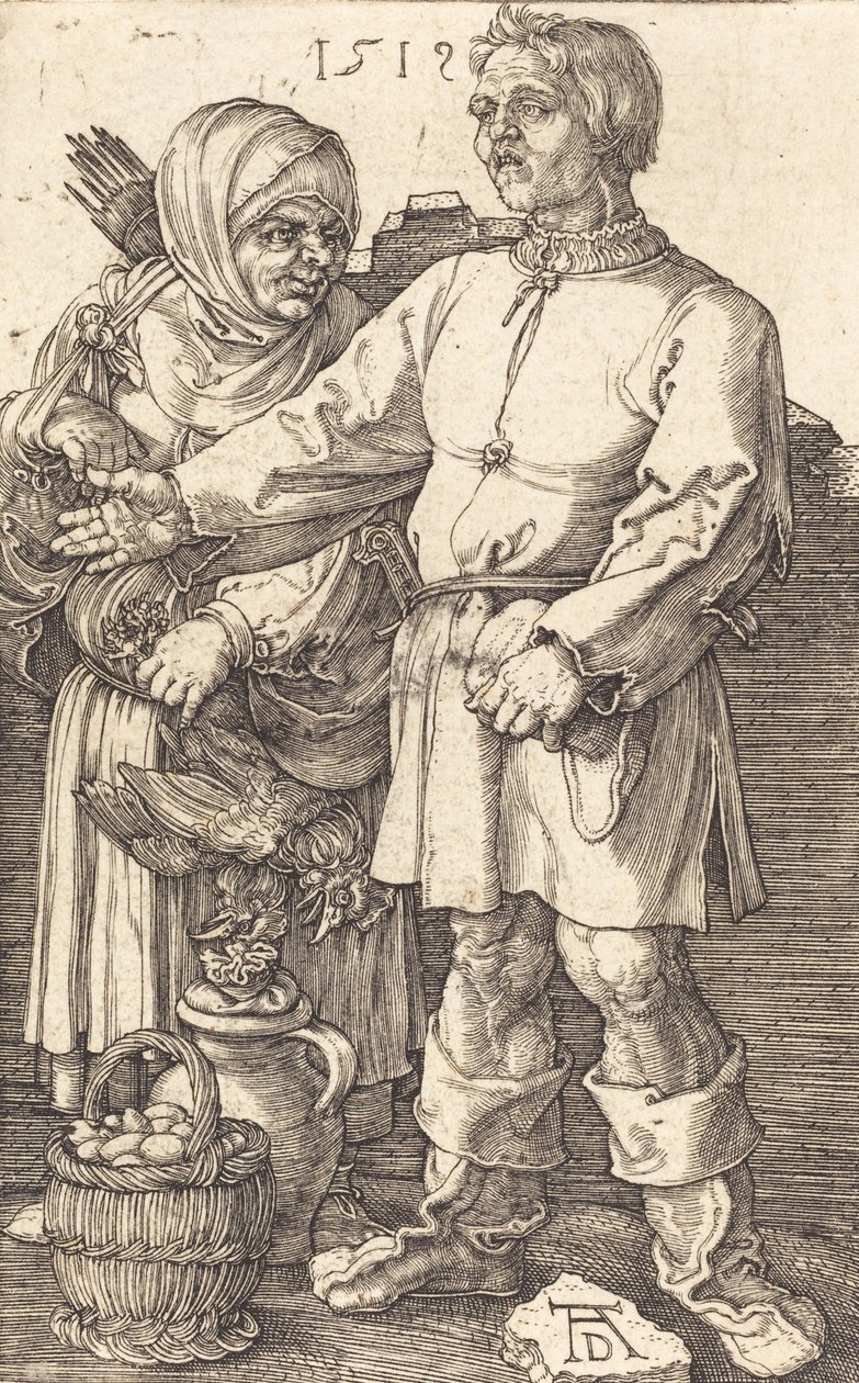 Bondepar på marknaden, 1519. av Albrecht Dürer