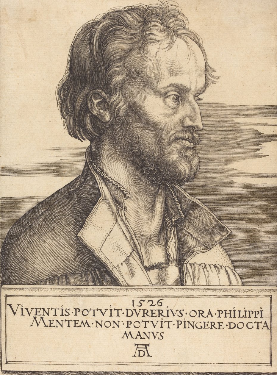 Philip Melanchthon, 1526. av Albrecht Dürer