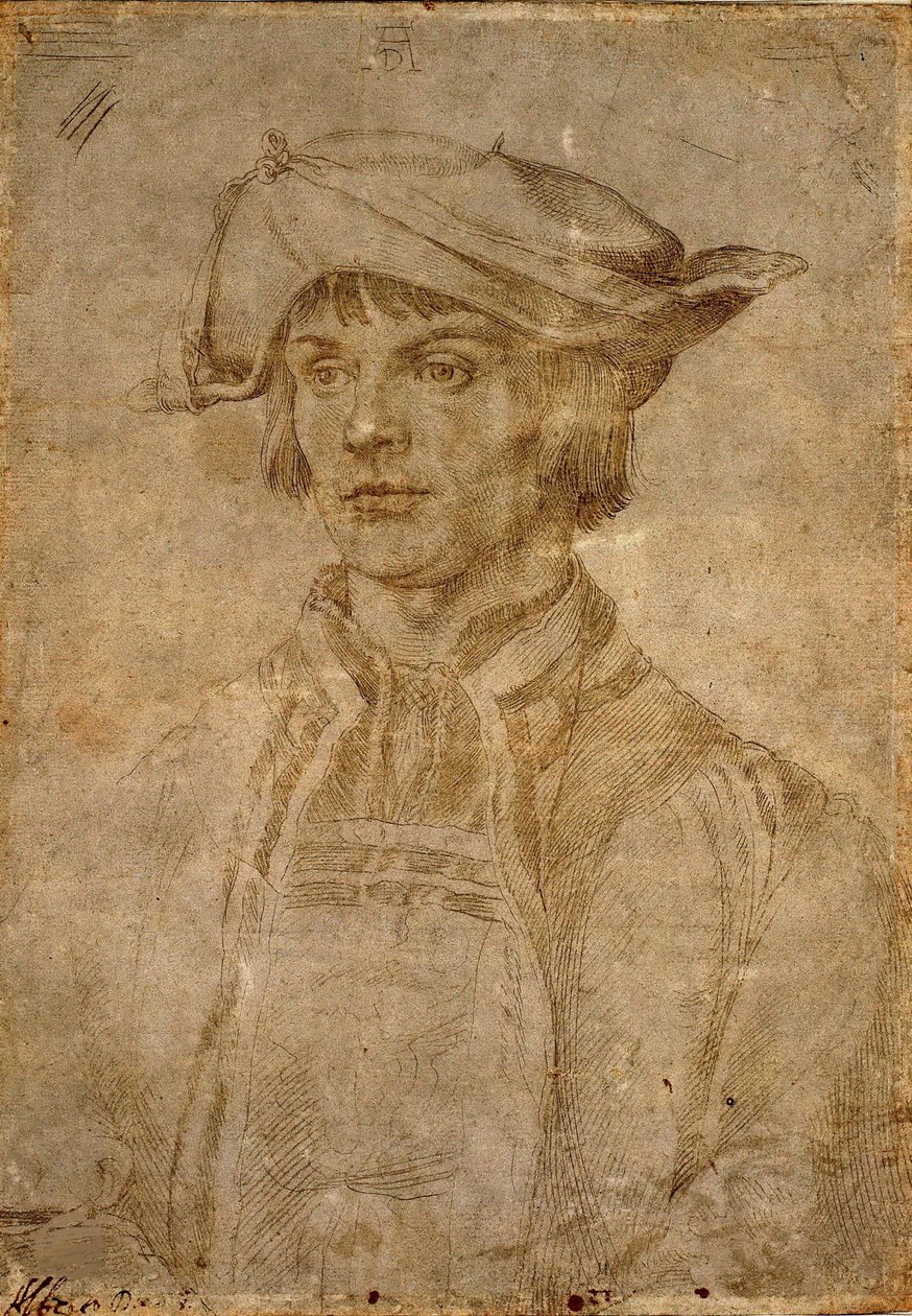 Porträtt av Lucas van Leyden, 1521. av Albrecht Dürer