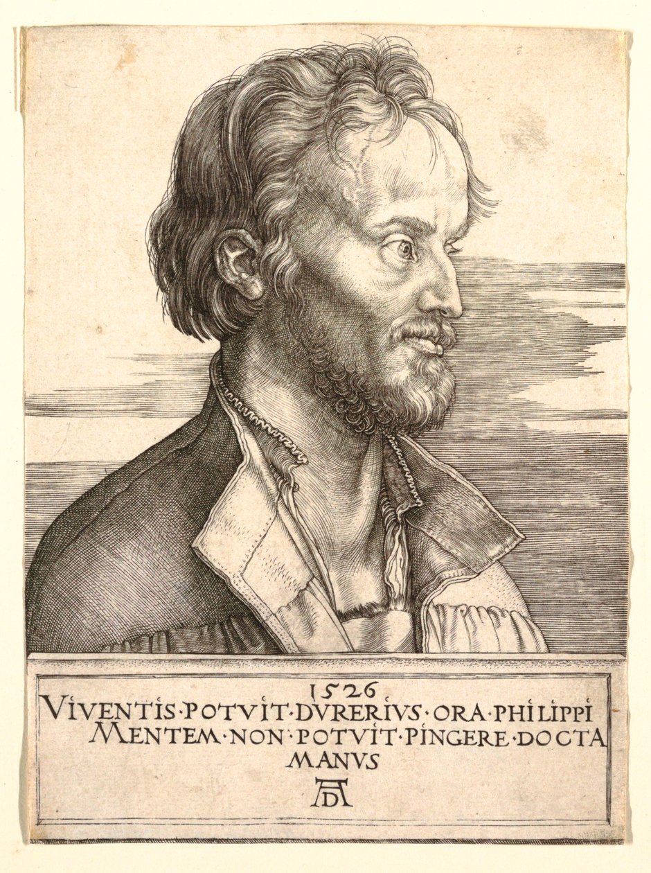 Porträtt av Philip Melanchthon av Albrecht Dürer
