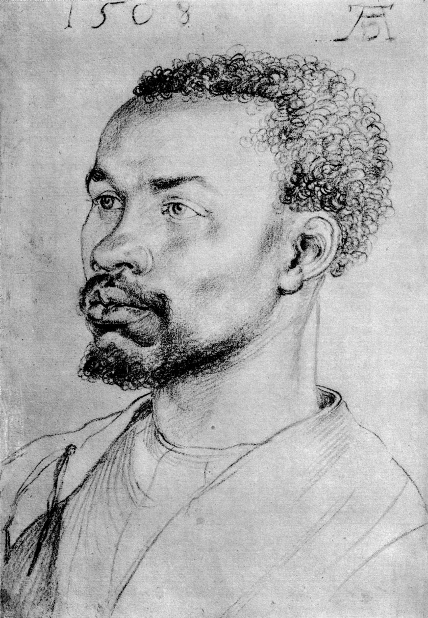 Porträtt av en svart, 1508, 1936 av Albrecht Dürer