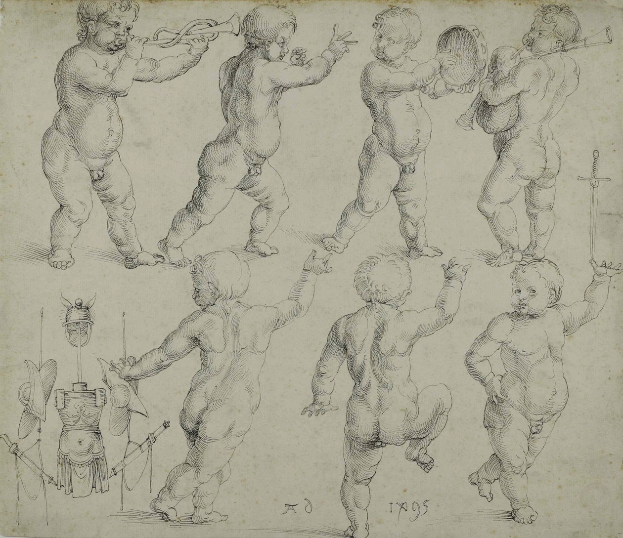 Putti, 1495. av Albrecht Dürer