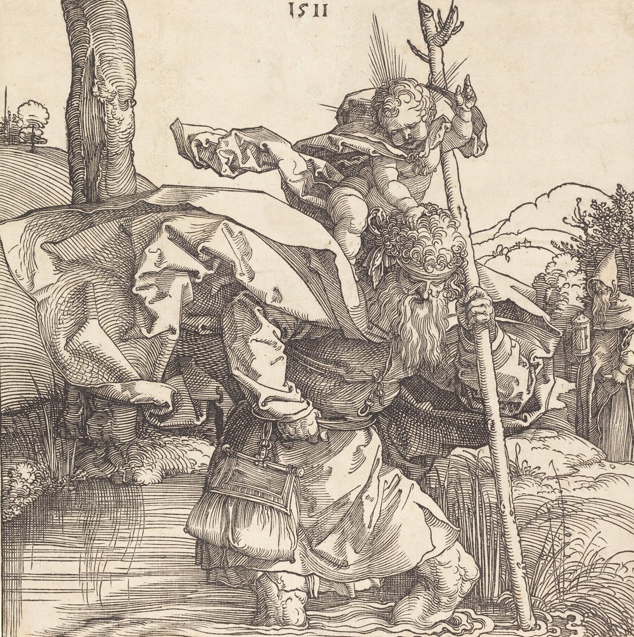Sankt Christopher, 1511. av Albrecht Dürer