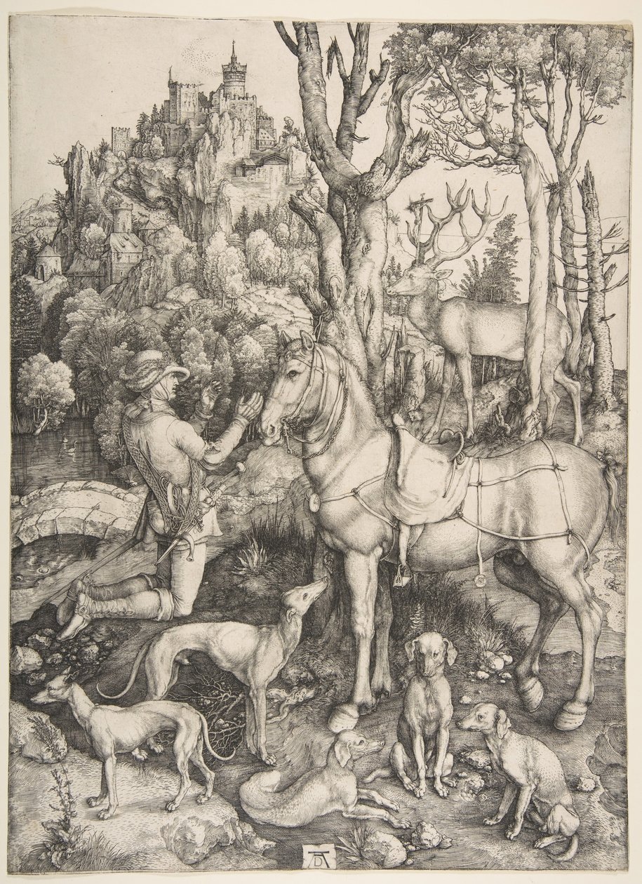 Saint Eustace, ca. 1501. av Albrecht Dürer