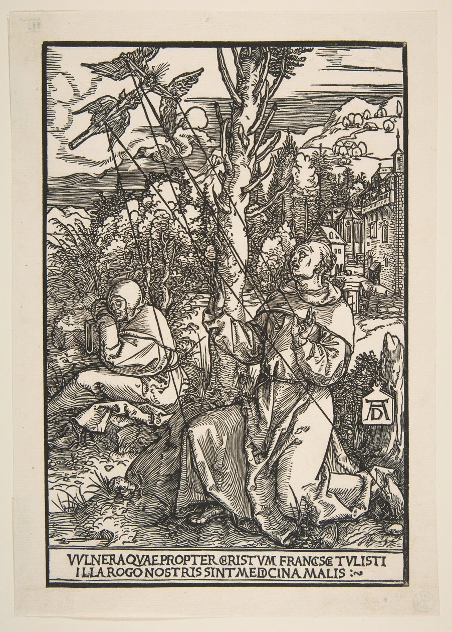 Saint Francis tar emot Stigmata, ca. 1503. av Albrecht Dürer