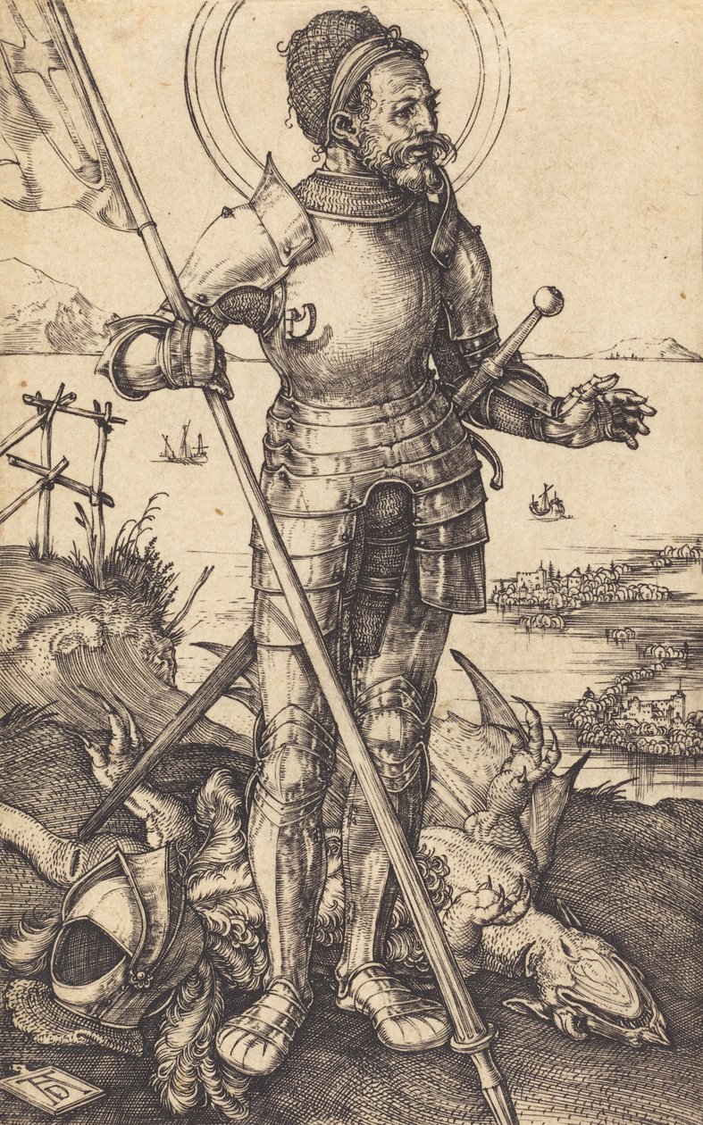 Saint George Standing, ca. 15071508. av Albrecht Dürer
