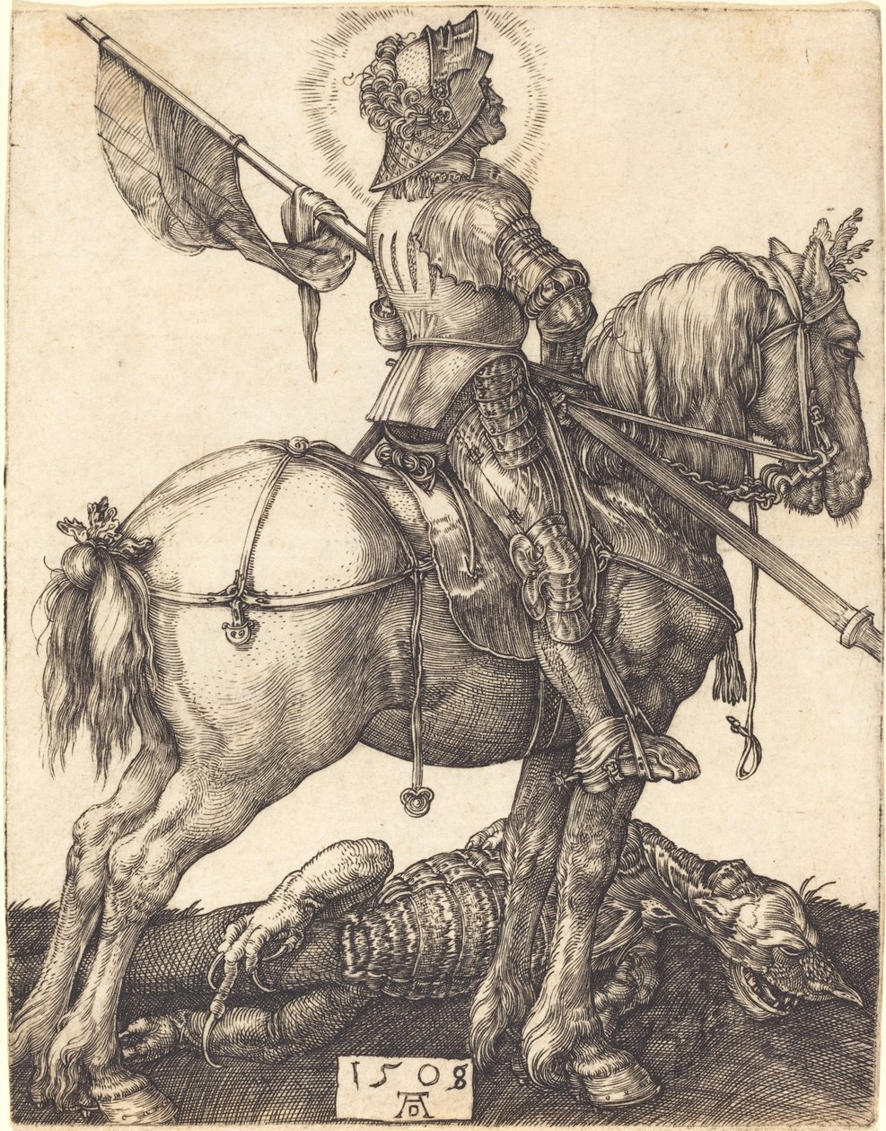 Sankt Georg till häst av Albrecht Dürer