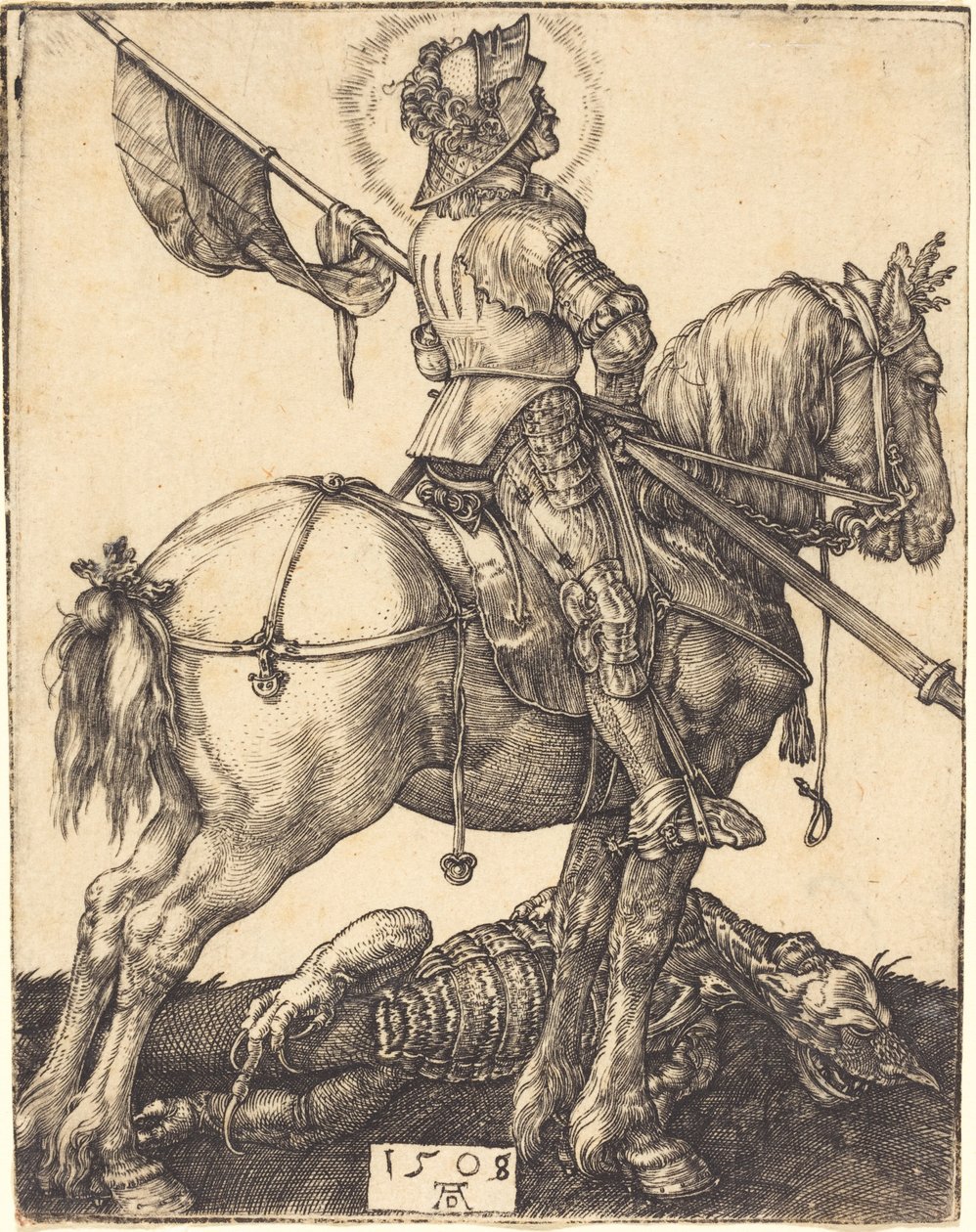 Sankt Georg till häst av Albrecht Dürer