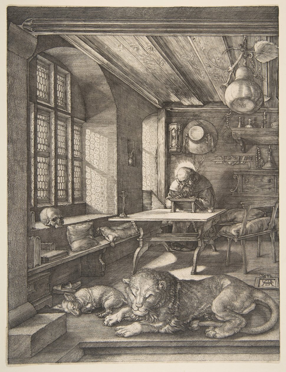 Saint Hieronymus i hans studie, 1514. av Albrecht Dürer