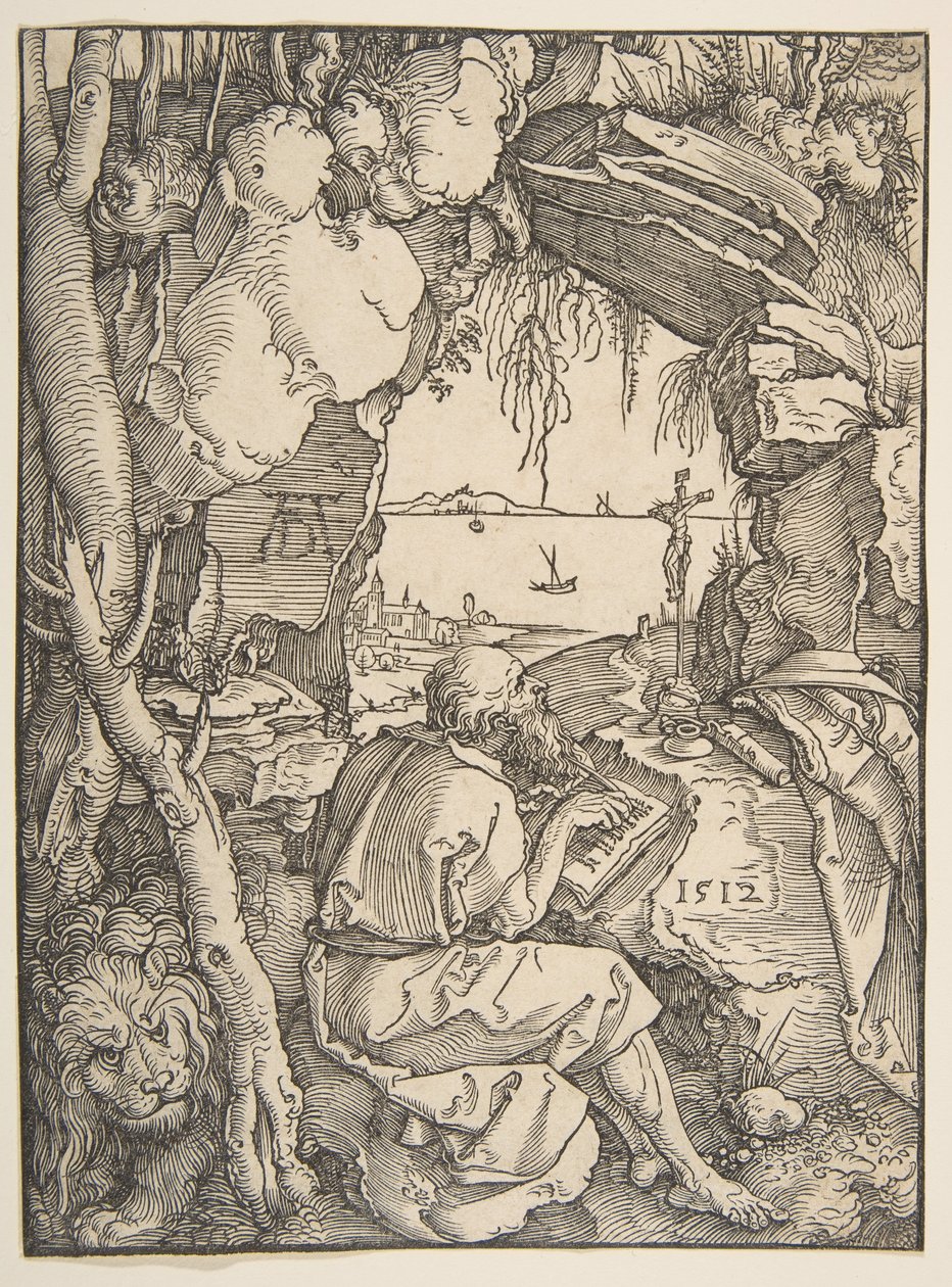 Saint Hieronymus i en grotta, 1512. av Albrecht Dürer
