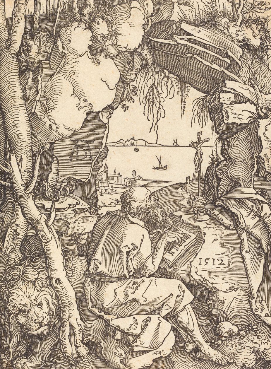 Saint Hieronymus i en grotta, 1512. av Albrecht Dürer