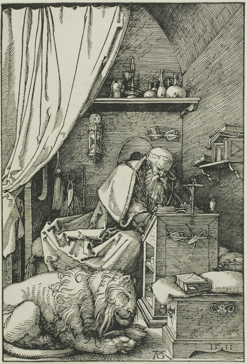 Den helige Hieronymus i sin cell av Albrecht Dürer