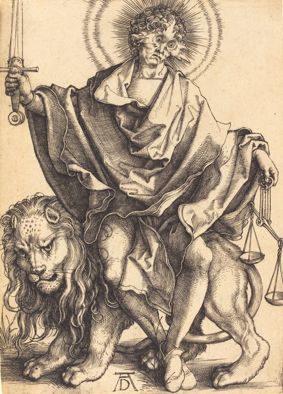 Rättfärdighetens sol, ca. 14991500. av Albrecht Dürer