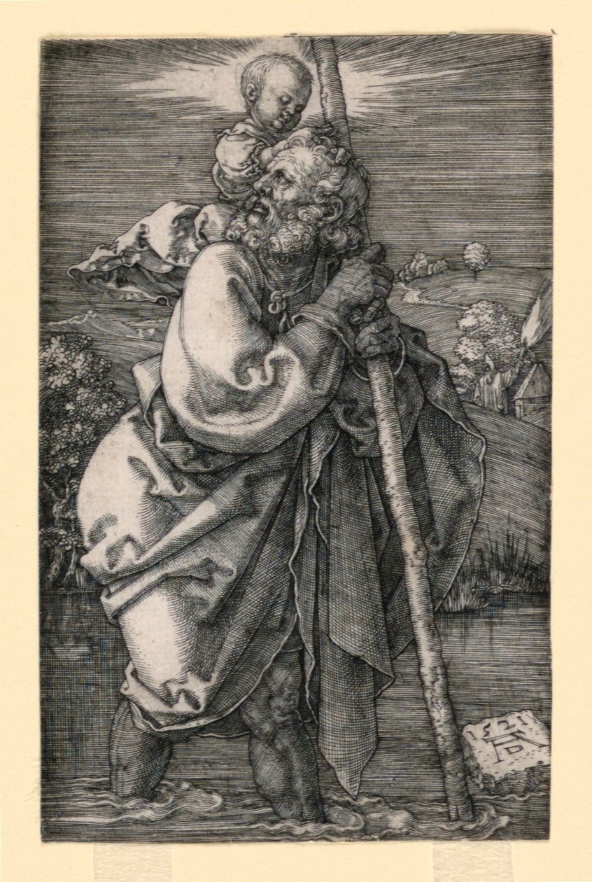 St Christopher av Albrecht Dürer