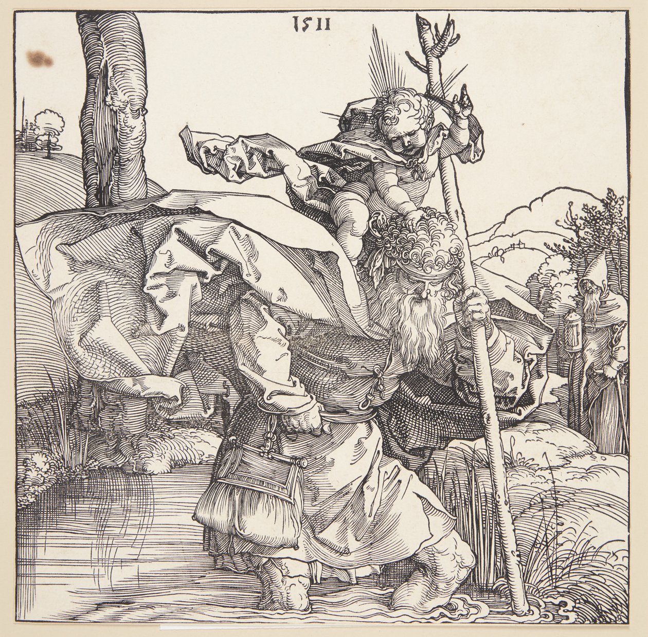 St Christopher av Albrecht Dürer