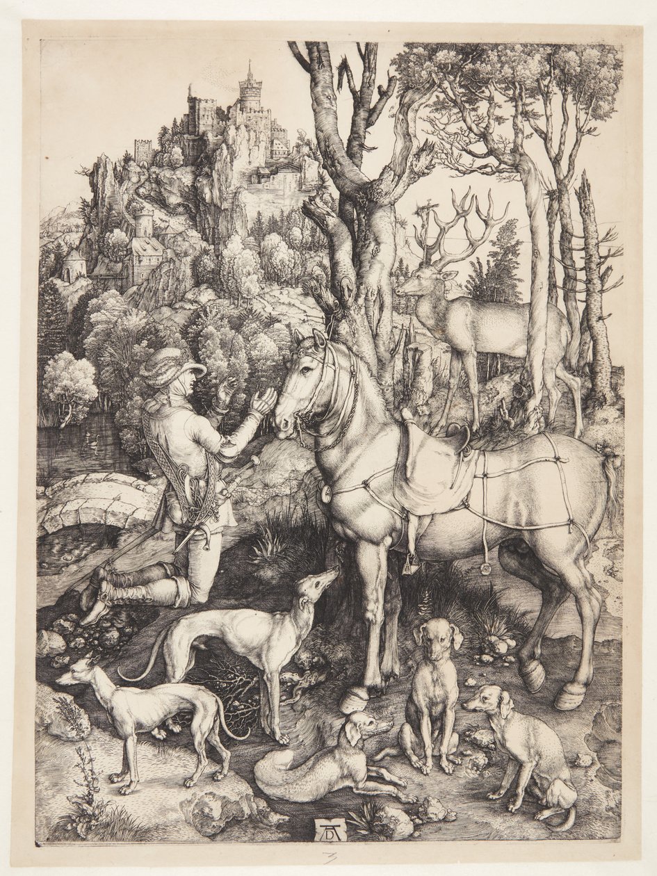 St Eustace av Albrecht Dürer