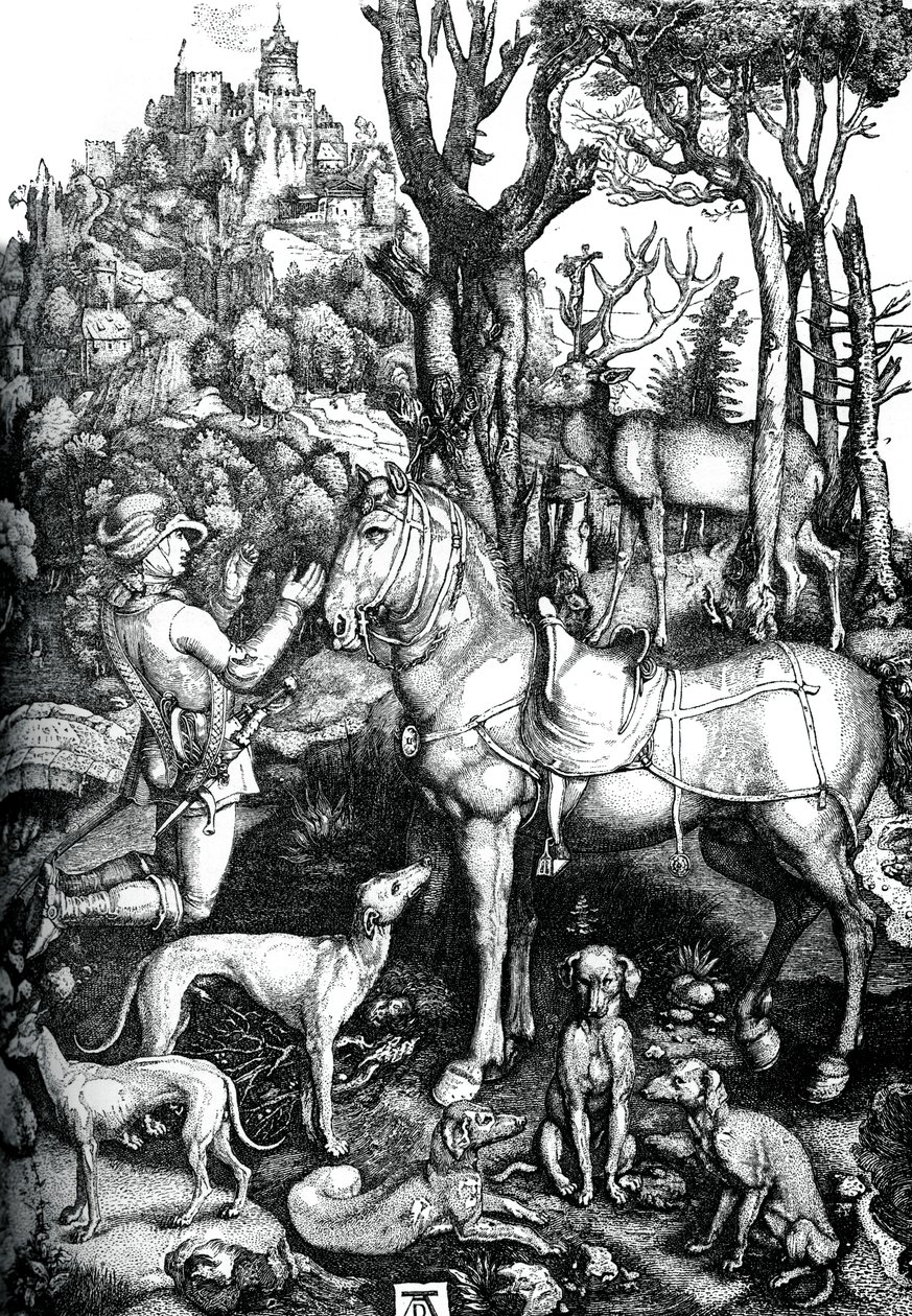 St Eustace, c1501, 1870. av Albrecht Dürer