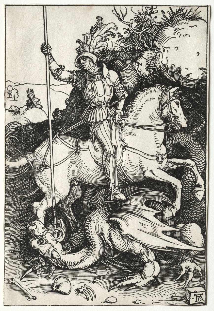 St George dödar draken av Albrecht Dürer