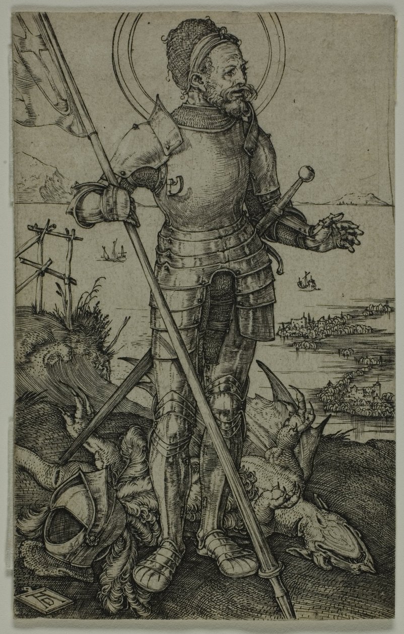 St George till fots av Albrecht Dürer