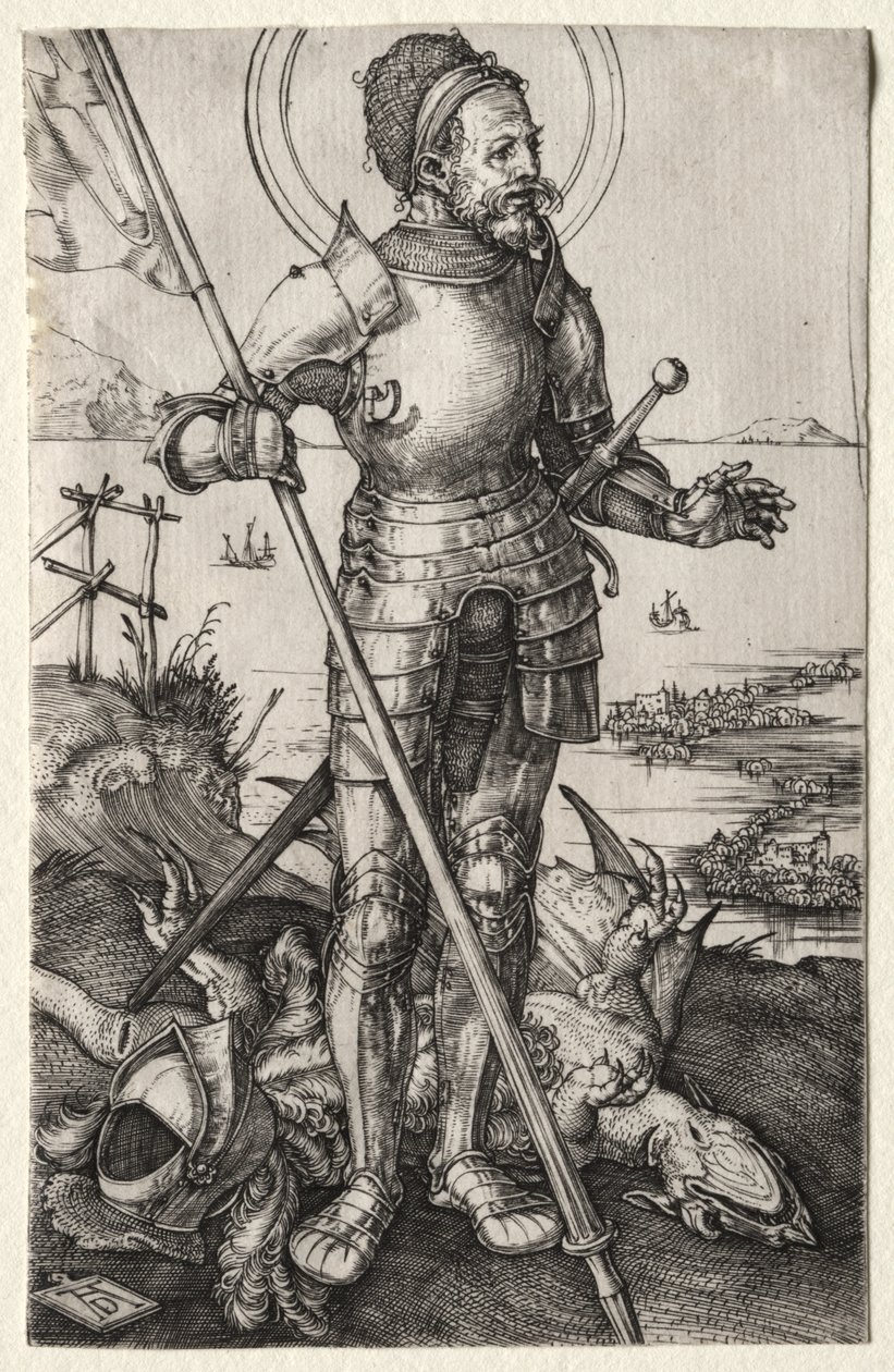St George till fots av Albrecht Dürer