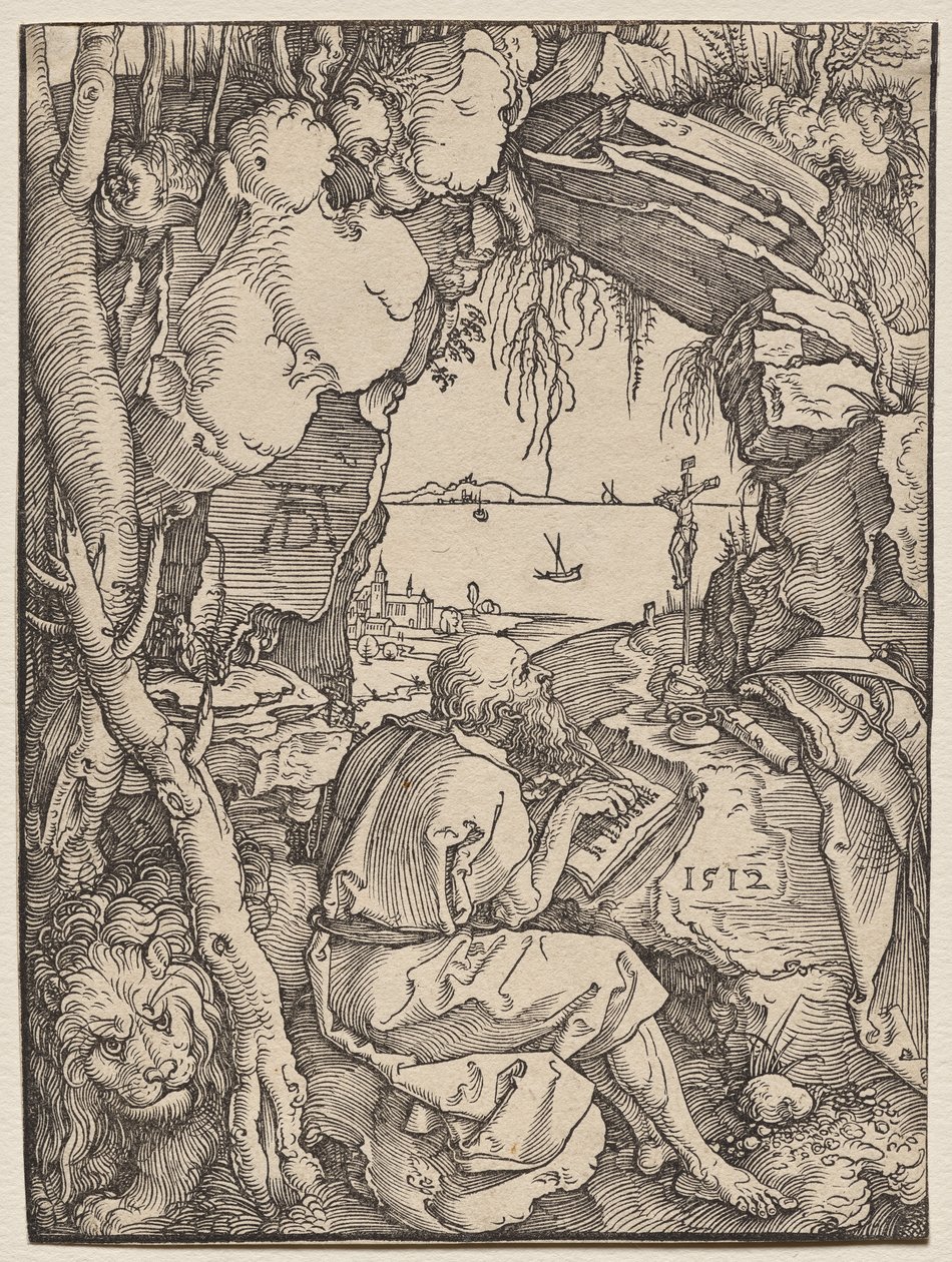 St. Hieronymus i en grotta av Albrecht Dürer