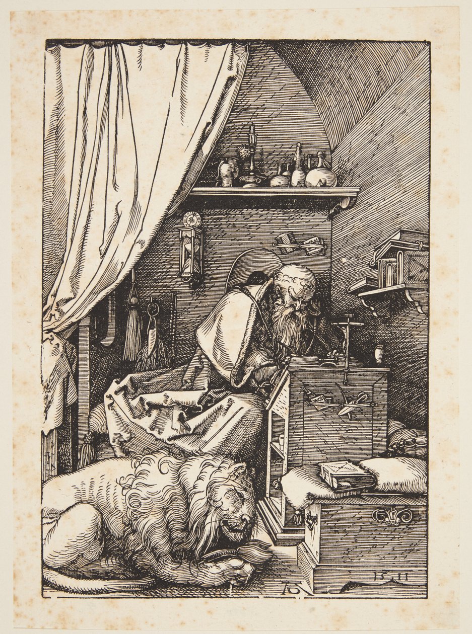 St. Hieronymus i sin cell av Albrecht Dürer