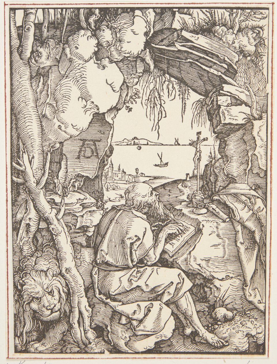 St. Hieronymus i grottan av Albrecht Dürer