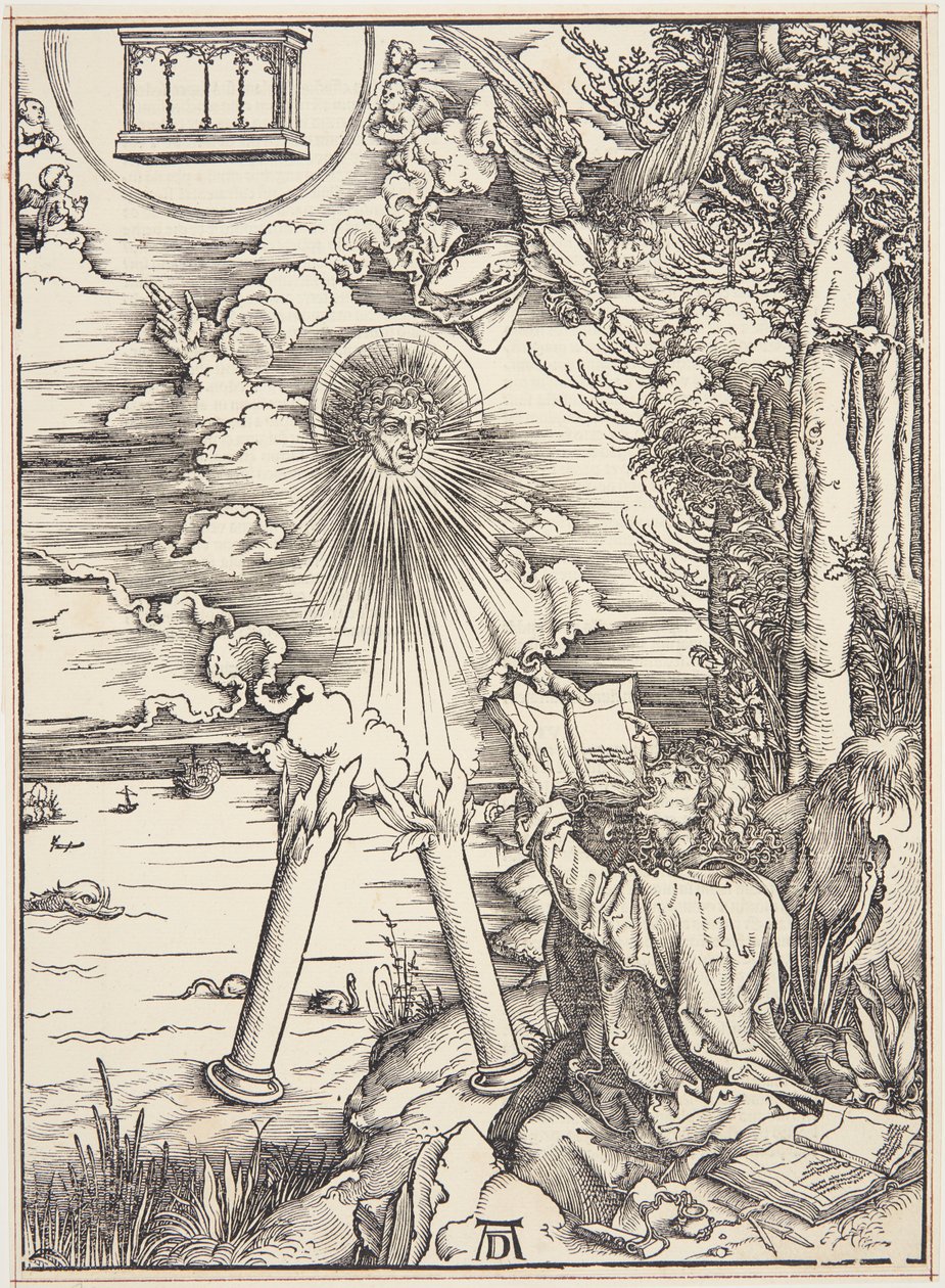 St. John slukar boken av Albrecht Dürer